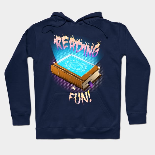 Reading is Fun Hoodie by xaq
